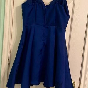 Deep blue party dress